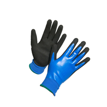 Double Dipped Sandy Finish Nitrile Coated Safety Work Glove