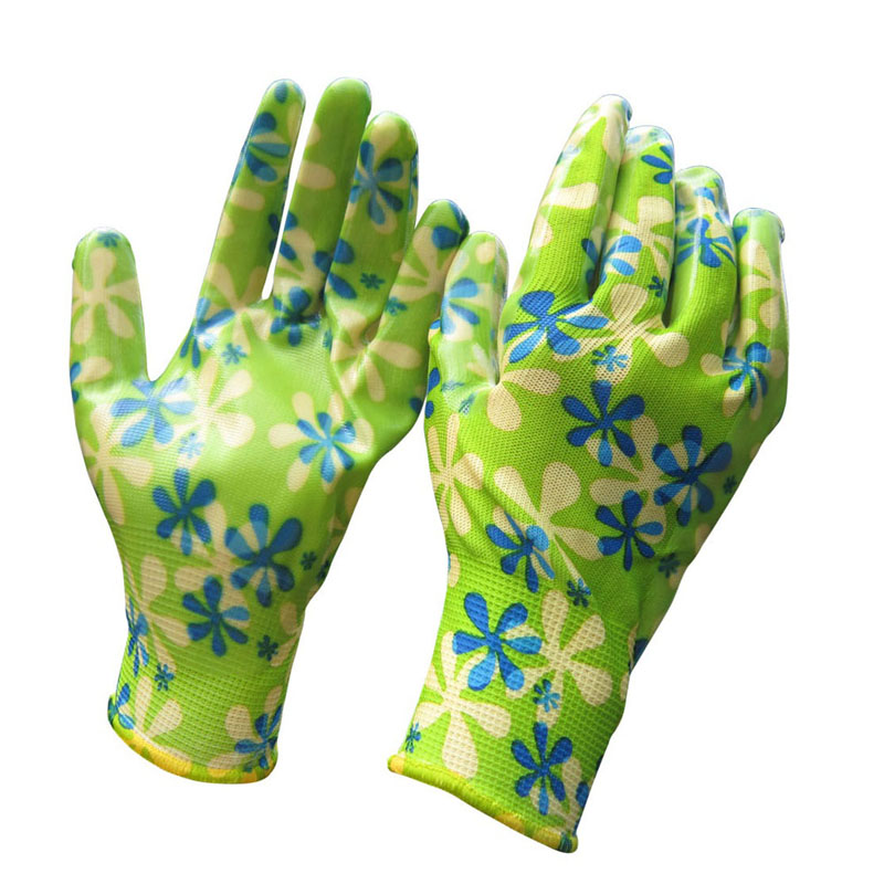 wholesale Ladies Nitrile Garden Gloves HNN348