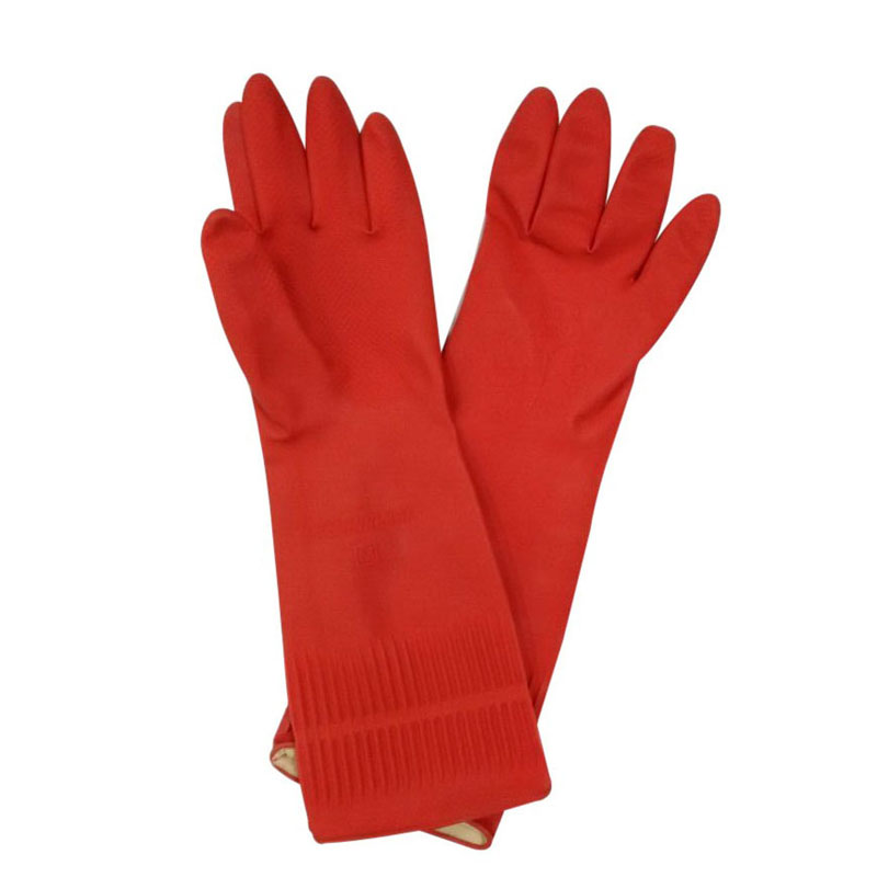 Extra long household latex gloves HHL506 